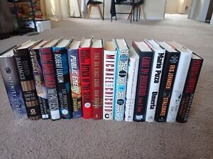 Lot of 10 Hardcover Bestsellers Thrillers Fiction Novel