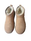 Ugg Classic Ultra Mini Chestnut Suede Fur Comfort Womens Boots Size US 7 1137391