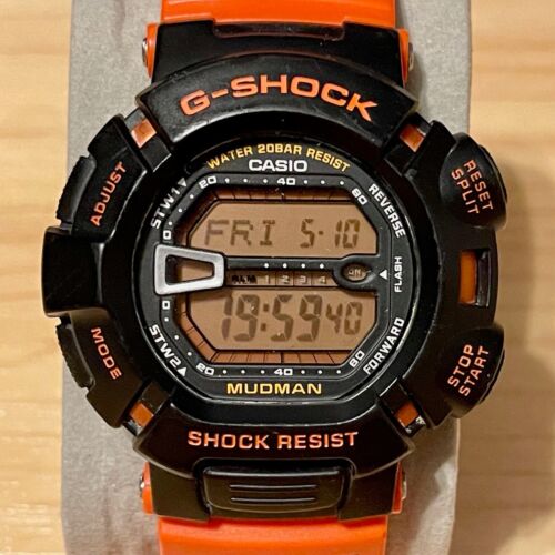 Casio G-Shock G-9000R-4 Men in Rescue Orange Mudman Men's Digital Watch 9000