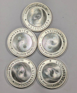 New Listing5X 2021 Silver Tokelau Equilibrium: Balance 1 oz BU - 5 Coins