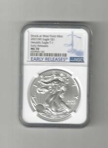 2021 (W) NGC MS70 EARLY RELEASES 1 OUNCE AMERICAN SILVER EAGLE TYPE 1 UNC (162)