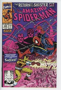 Amazing Spider-man #335 Marvel 1990 Return of the Sinister Six Part 2 Larsen 9.0