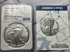 2023 Silver Eagle Rare U.S State Invention Series NGC MS-70 7k Swimming Flippers