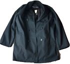 Grais vintage all Weather Coat Mens size 36 black Trench Coat Overcoat w/ Liner