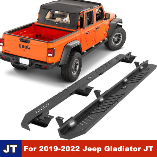 Running Boards Nerf Bars Side Step Fit 2019-2024 Jeep Gladiator JT Pickup 4-Door (For: Jeep Gladiator)