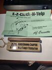 vintage mint e-z-cluck-n-yelp a j cassette turkey box call with instructions