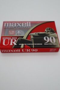Maxell Audio Cassette Tape UR90Normal Bias 90 Minute 135m Single Cassette