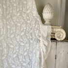 BEAUTIFUL white vintage French drape curtain ciel de lit sheer lace country cot