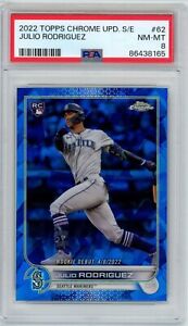 New ListingJulio Rodriguez 2022 Topps Chrome Update Sapphire Edition #62 PSA 8 NM-MT Rookie