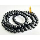 Necklace Black Wood Praying 108 Beads Thai Buddha Amulet Protect out of danger