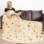 80 inch Tortilla Blanket for Adults, Double Sided Round Tortilla Throw