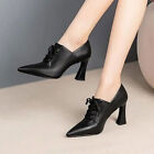 2023 new Autumn Women's Naked Boots, High Heel Lace up Dress Shoes