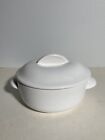 New Listingcrate and barrel white serving bowl With Lid