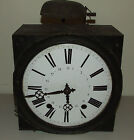 Antique 19th C. French Morbier Comtoise Porcelain Dial Wag On Wall Clock c.1840