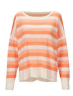 Cabi New NWT Swish Pullover #6179 Orange Pink white stripe XS - XL Was $109