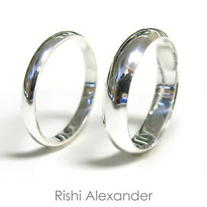 925 Sterling Silver High Polished Baby and Children Rings