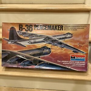 1980 Vintage Original Monogram B-36 Peacemaker 5703 Model Kit 1:72 FactorySealed