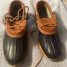 Bean Boots by L.L. Bean Rubber Moc Low Leather Mens Size 9 M Made in USA LL Bean