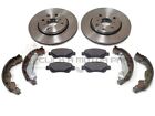 CITROEN C1 1.0 1.2 1.4 HDi 2005-2020 FRONT 2 BRAKE DISCS AND PADS & REAR SHOES