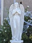 47 inch Praying Angel Statue Sculpture Outdoor Patio Garden Yard Art Decor Gray