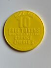 Rare 2003 Yellow Chuck E Cheese Token Redemption Coin NEW Uncirculated