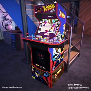 Arcade Machine Arcade 1Up X-Men Captain America Avenger 4 Player Riser & Stool