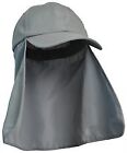 Unisex Sun Hat with Neck Flap Cover Fishing Safari Cap Neck Protection,UPF 50+