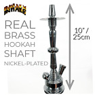 Inhale®️ Solid Brass Hookah Waterpipe Shaft Nickel-plated/ A Life Time Warranty
