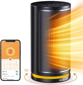 GoveeLife Smart Space Heater 1500W Fast Electric Heater for Indoor Use - H7131