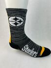 Pittsburgh Steelers Vortex Athletic Crew Socks Medium