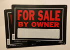 For Sale By Owner Signage Red Fluorescent Ink 10” X 14” ** Lot of 2 ** New