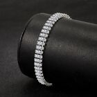 luxury designer 925 Sterling Silver fineCrystal Bracelet For Women fashion...