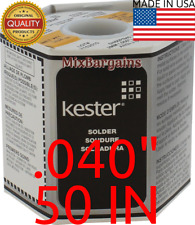 GENUINE KESTER SOLDER 60/40, .04” 1mm 3.3% FLUX, 24-6040-0039 BEST 50 INCHES