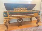 Knabe grand square Precision piano. Rosewood with oil painting. Antique