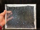 New ListingArchitectural Salvage  Antique   Window pane  Glass 8in x 10in Frosted Flowers