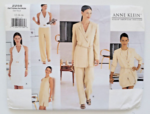 Vogue Sew Pattern 2255 Anne Klein Jacket Dress Top Skirt & Pants Size 12-16 UC