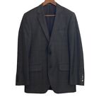 Coppley Sport Coat Mens 38R Brown Plaid Super 130s Wool Blazer Classic Jacket