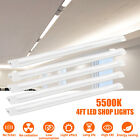 Utility LED Shop Light Fixture 10PCS 4FT Tube Light 5500K Under Cabinet Lighting