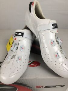 Sidi Wire Carbon Men's Cycling Shoes, White/White, US 14 / EU 47 | 3-Bolt