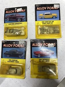 Vintage NOS Alloy Forms HO Scale Vehicle Lot Chevy Cadillac  Ford for RR Layout