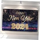New ListingHappy New Year Banner 2024,72 x 43 inch Graduation Decorations 2024 COLORFUL