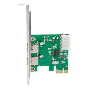 New 2 Port 5Gbps USB 3.0 PCI-E PCI Express Card Adapter for XP Vista Win 7 8