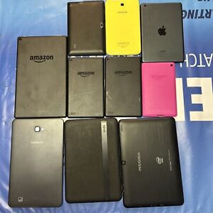 (Lot of 10) Mixed Model Samsung, insignia and  more tablets *Untested/Read*
