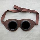 Vintage Goggles Steampunk Antique Soviet Motorcycle Leather Glasses