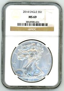 2014 $1 Silver Eagle MS69 NGC