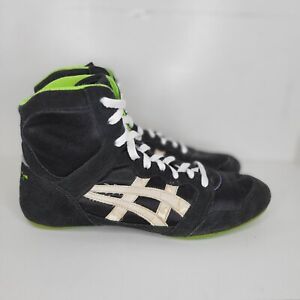 Vintage Asics JL70 Split Second Wrestling Shoes Size 10 Black Green RARE 90s