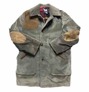 Vintage 1960’s WOOLRICH Size 44 XL Corduroy Coat Jacket USA Flannel Lined Mens