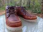 Mens TOMS Brown Leather Insulated Ankle Boots Work Shoes Size 12