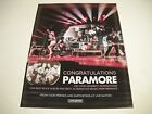PARAMORE Congratulations on your GRAMMY Nominations 2023 Promo Display Ad