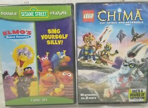 Sesame Street Sing Yourself Silly & Elmo's Musical Adventure & CHIMA Lego Tribes